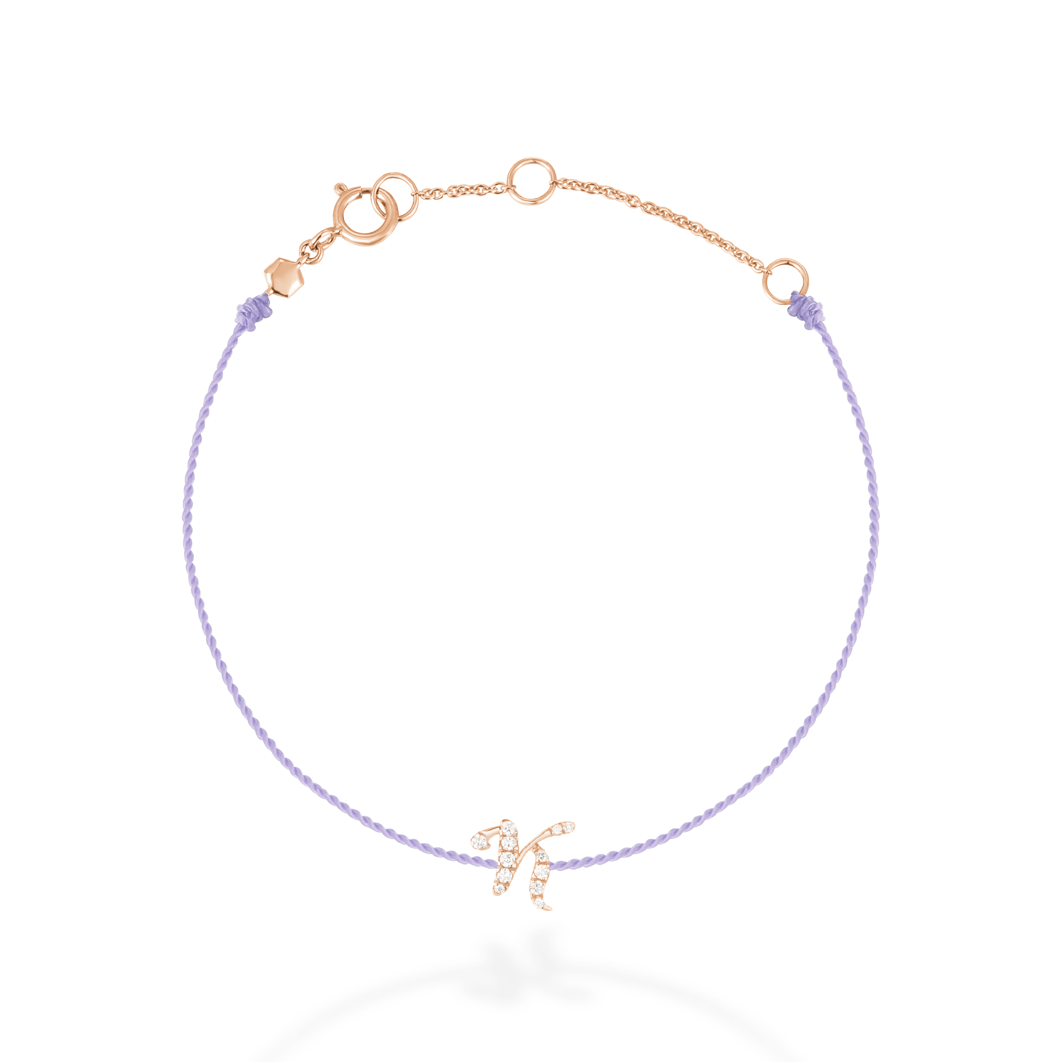 "K" string bracelet
